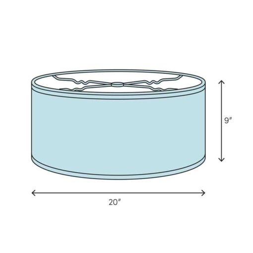 9 H Drum Pendant Shade Volume Lighting - Image 2