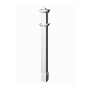 Vita 6L x 6W x 74H Portsmouth Vinyl Lamp Post VA94430