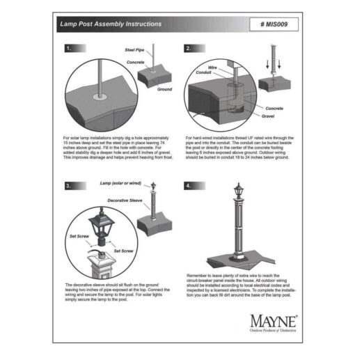 Mayne Signature Lamp Post - Image 2