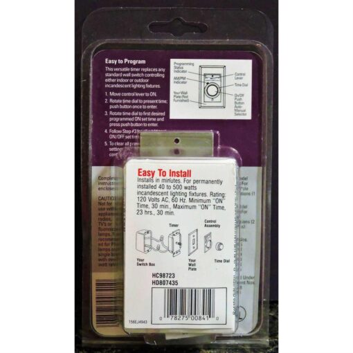 Vintage New Intermatic EJ341C Programmable 24 Hour Wall Switch Security Timer - Image 5