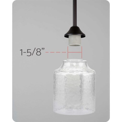 Kira Home Caspian 6 Hammered Glass Shades - Image 5