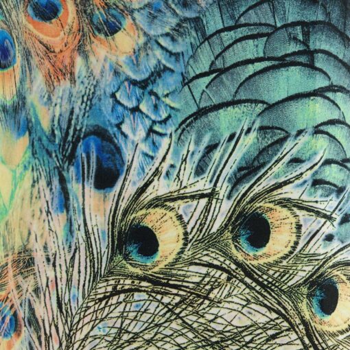 Springcrest Peacock Print Drum Lamp Shade 14x16x11 - Image 2