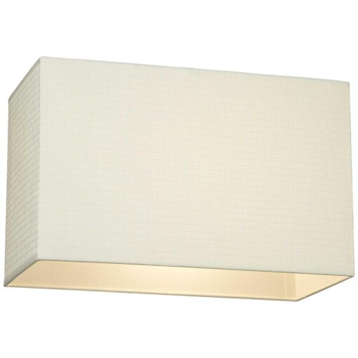 Springcrest Set of 2 Rectangular Lamp Shades Off-White Medium 16 Wide x 8 Deep x 10 High Spider with Replacement Harp and Finial Fitting 657X7 - Image 4