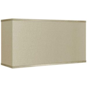 Possini Euro Design Rectangular Lamp Shade Faux Silk Large 17 inch Wide x 8 inch Deep x 10 inch High Spider with Harp and Finial Fitting 30P