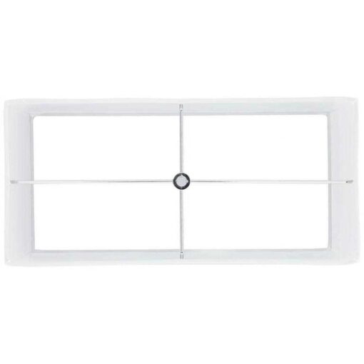 Possini Euro Design Rectangular Lamp Shade Faux Silk Large 17 inch Wide x 8 inch Deep x 10 inch High Spider with Harp and Finial Fitting 30P - Image 2