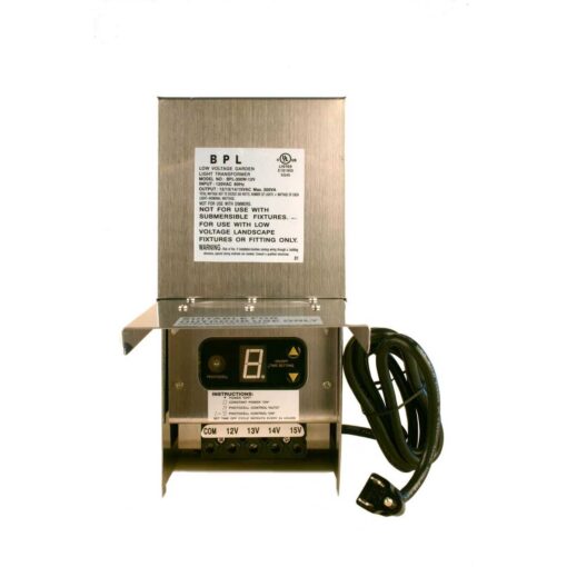 Best Pro Lighting 300W Multi Tap Stainless Steel Low Voltage Transformer