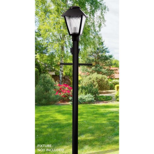 Direct Burial Aluminum Lamp Post, Fits 3 Fixtures, Photo Sensor, Outlet, Crossarm and Inlet Hole Solus - Image 5