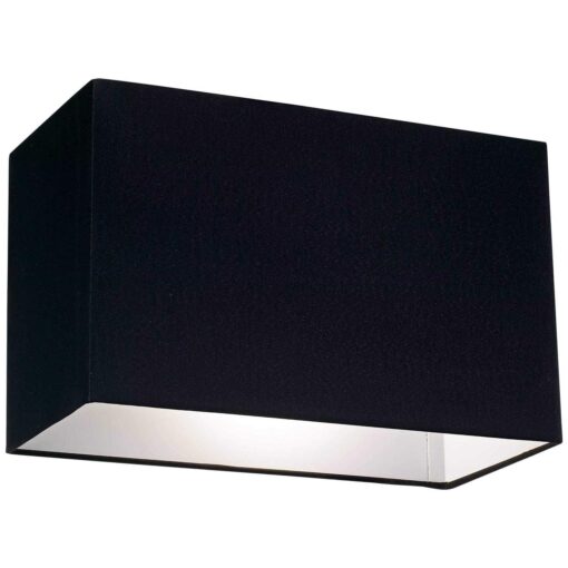 Springcrest Set of 2 Hardback Rectangular Lamp Shades Black Medium 16 Wide x 8 Deep x 10 High Spider with Replacement Harp and Finial Fitting 646X7 - Image 2
