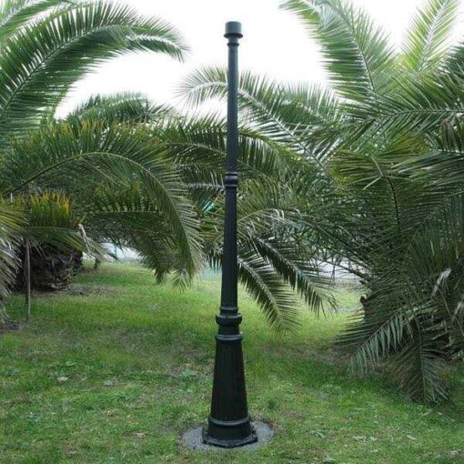 LUTEC 72 in. Black Outdoor Aluminum Lamp Post 9700270012 - Image 2