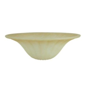 Aspen Creative 23092-01 Amber Transitional Style Replacement Torchiere Glass Shade