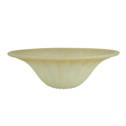 Aspen Creative 23092-01 Amber Transitional Style Replacement Torchiere Glass Shade