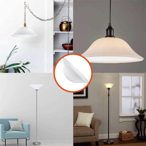 Aspen Creative 23092-01 Amber Transitional Style Replacement Torchiere Glass Shade - Image 4
