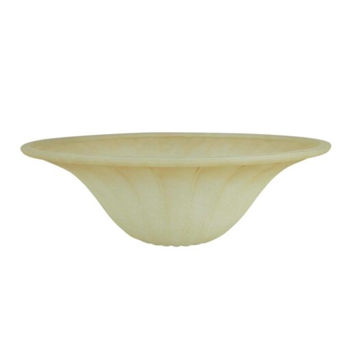 Aspen Creative 23092-01 Amber Transitional Style Replacement Torchiere Glass Shade