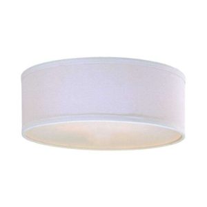 Design Classics White Linen Drum Lamp Shade with Spider Assembly