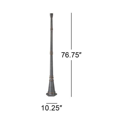 John Timberland Hepworth Bronze 76 3/4 High Post and Cap Base - Image 3