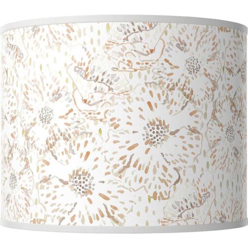 Giclee Glow Windflowers Giclee Round Drum Lamp Shade 15.5×15.5×11