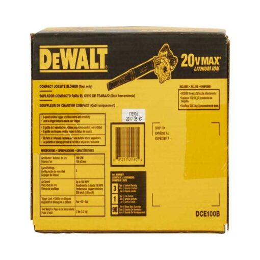 DEWALT DCE100 Leaf Blower - Image 5