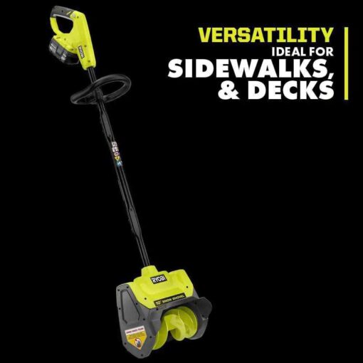 RYOBI ONE+ 18V 10 in. Cordless Electric Snow Shovel with 4.0 Ah Battery and Charger - Image 5