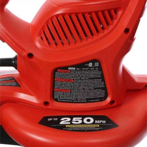 Black & Decker BV3600 Leaf Blower - Image 4