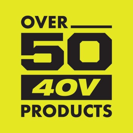 RYOBI 40V 110 MPH 525 CFM Cordless Battery Variable-Speed Jet Fan Leaf Blower with 4.0 Ah Battery and Charger - Image 3