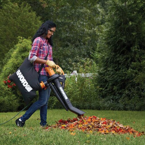Worx TriVac 12 Amp 3-in-1 Blower/Mulcher/ Vacuum with LeafPro Collection System - Image 2
