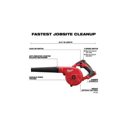 Milwaukee M18 0884-20 Leaf Blower - Image 4
