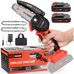Mini Cordless Chainsaw Kit Upgraded 4 One-Hand Handheld Electric Portable