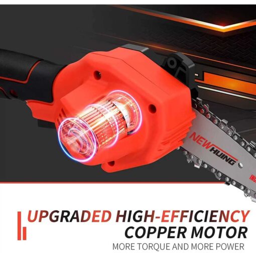 Mini Cordless Chainsaw Kit Upgraded 4 One-Hand Handheld Electric Portable - Image 5