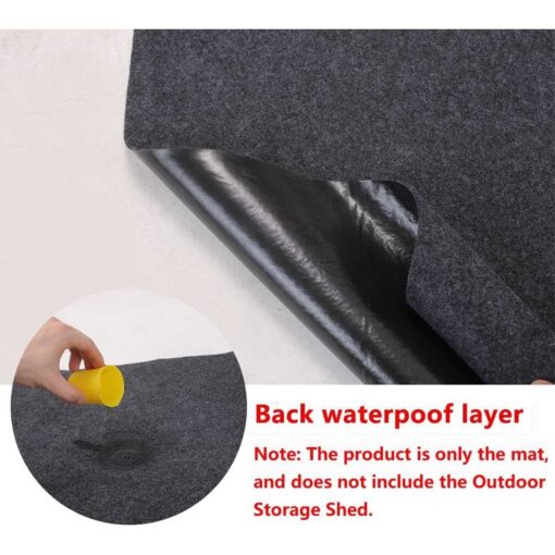 Meitola Outdoor Storage Shed Matwaterproof and Dustproof Outdoor Carport Matbacking Prevents Liquid Penetrationsoft Material Patio Furniture Matnon-sl - Image 5
