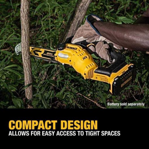 DEWALT 20V MAX 8-in. Brushless Cordless Pruning Chainsaw DCCS623B - Image 5