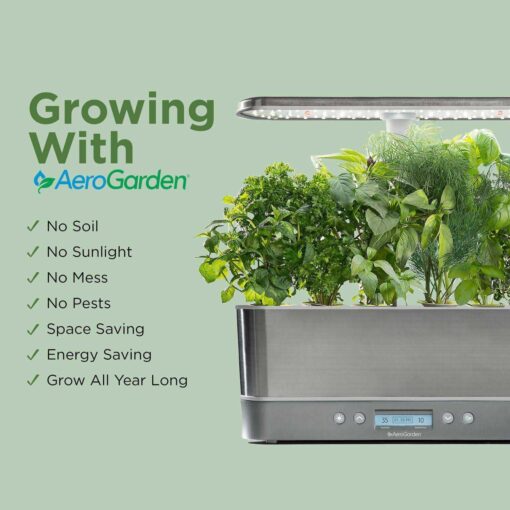 AeroGarden Harvest Elite Slim Indoor Growing Equipment - Image 5