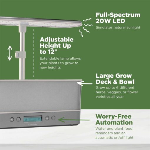 AeroGarden Harvest Elite Slim Indoor Growing Equipment - Image 4