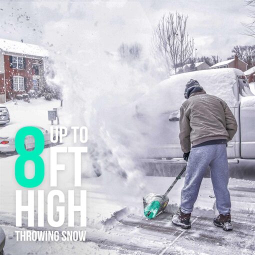 Litheli Cordless Snow Shovel 20V 12-Inch Battery Powered Snow Thrower - Image 5