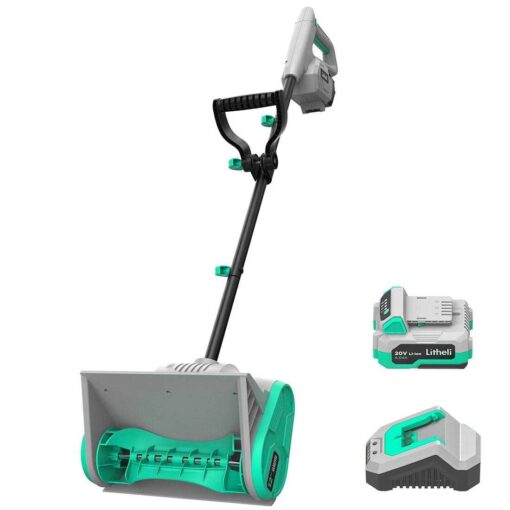 Litheli Cordless Snow Shovel 20V 12-Inch Battery Powered Snow Thrower - Image 2