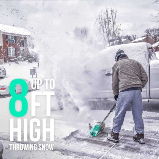 Litheli Cordless Snow Shovel 20V 12-Inch Battery Powered Snow Thrower - Image 4