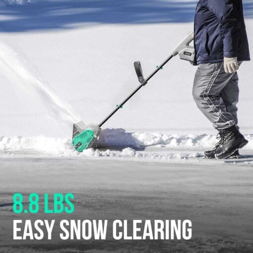 Litheli Cordless Snow Shovel 20V 12-Inch Battery Powered Snow Thrower - Image 5
