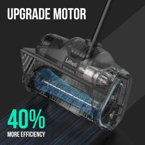 Litheli Cordless Snow Shovel 20V 12-Inch Battery Powered Snow Thrower - Image 2