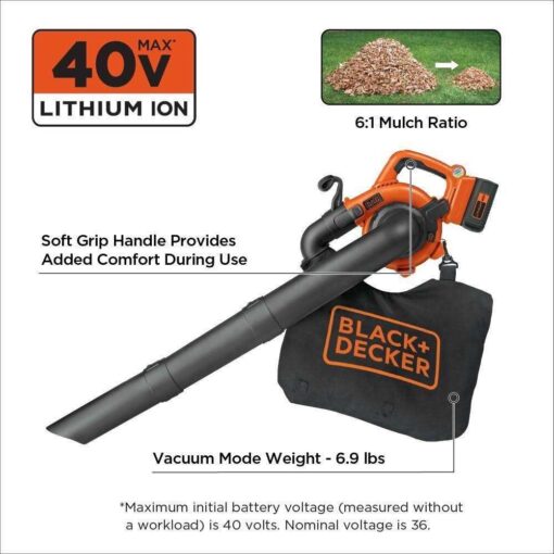 Black and Decker LSW36 Leaf Blower - Image 2