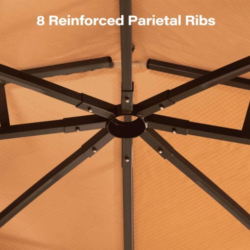 10 Ft. W x 10 Ft. D Iron Patio Gazebo Lausaint Home - Image 5