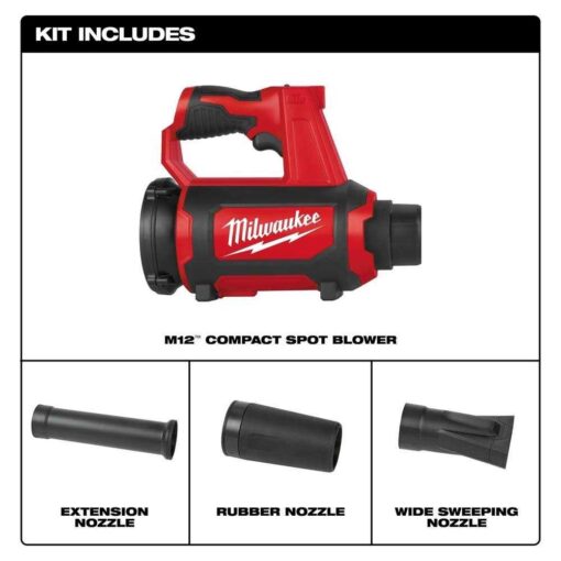Milwaukee 0852-20 M12 Compact Spot Blower - Image 5
