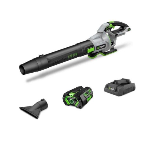 EGO Power+ Blower Kit 670 CFM with 4Ah Battery and 320W Charger