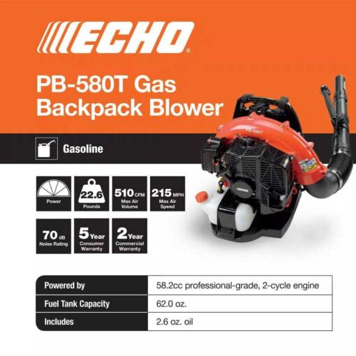 ECHO PB-580TAA Leaf Blower - Image 4