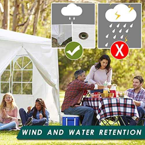 Fdw 10×30 Party Tent Wedding Patio Gazebo Outdoor Carport Canopy Shade with Side 8 Removable Walls - Image 4