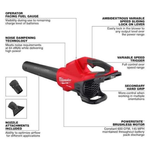 Milwaukee 2824-20 M18 FUEL Dual Battery Blower - Image 5