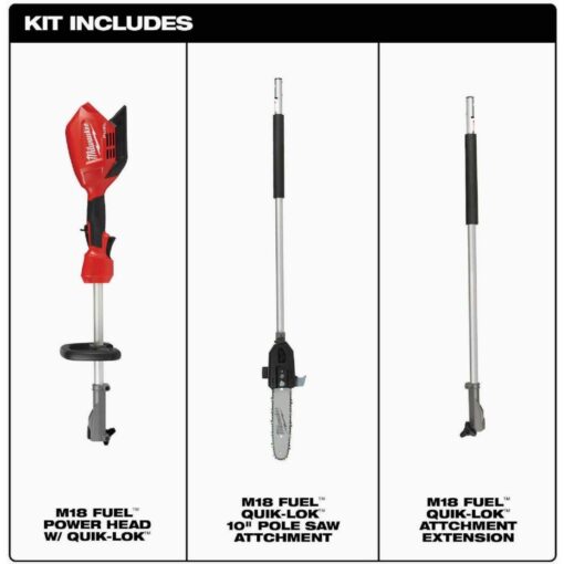 Milwaukee FUEL QUIK-LOK Pole Saw 2825-20PS - M18 - Image 3