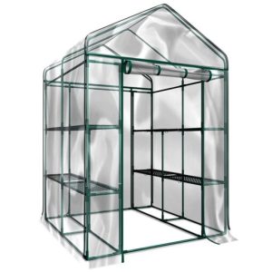 Home-Complete Walk-In Greenhouse Indoor Outdoor with 8 Sturdy Shelves HC-4202