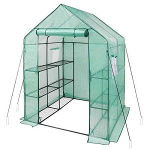 Ipower Walk-in Greenhouse Kit for Outdoors with Durable PE Cover and Observation Windows