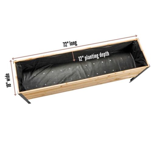 Cedar Planters Cedar 18 x Raised Garden Bed - Image 2