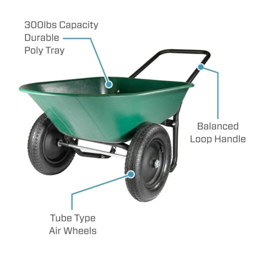 Marathon Yard Rover Poly Wheelbarrow 70007 - Image 2