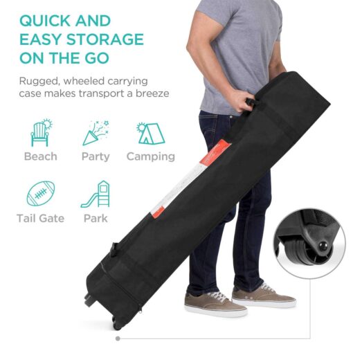 Best Choice Products 10x10ft Easy Setup Pop Up Canopy Instant Portable Tent with 1-Button PUSH - Image 4